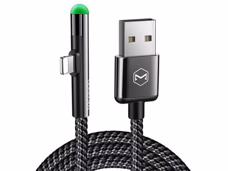 کابل شارژ و انتقال داده لایتنینگ مک دودو Mcdodo Lightning 90 Degree Cable 1.2m CA-627