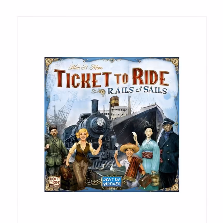 بازی بلیت حرکت قطار و قایق TICKET TO RIDE RAIL SAILS)