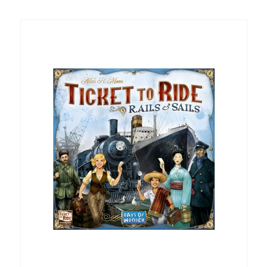 بازی بلیت حرکت قطار و قایق TICKET TO RIDE RAIL SAILS)
