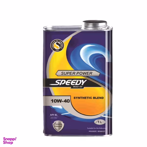 روغن موتور خودرو اسپیدی مدل Super Power SYNTHETIC BLEND 10W-40 حجم 1 لیتر