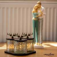 پاسماوری 3 تایی آبگز شامپاینی مثلثی کوچک delvin