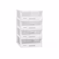 فایل کشویی سایز کوچک مدل دل آسا 4 طبقه شفاف(ارسال پس کرایه و به عهده مشتری)