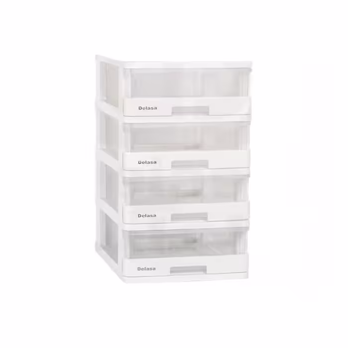 فایل کشویی سایز کوچک مدل دل آسا 4 طبقه شفاف(ارسال پس کرایه و به عهده مشتری)