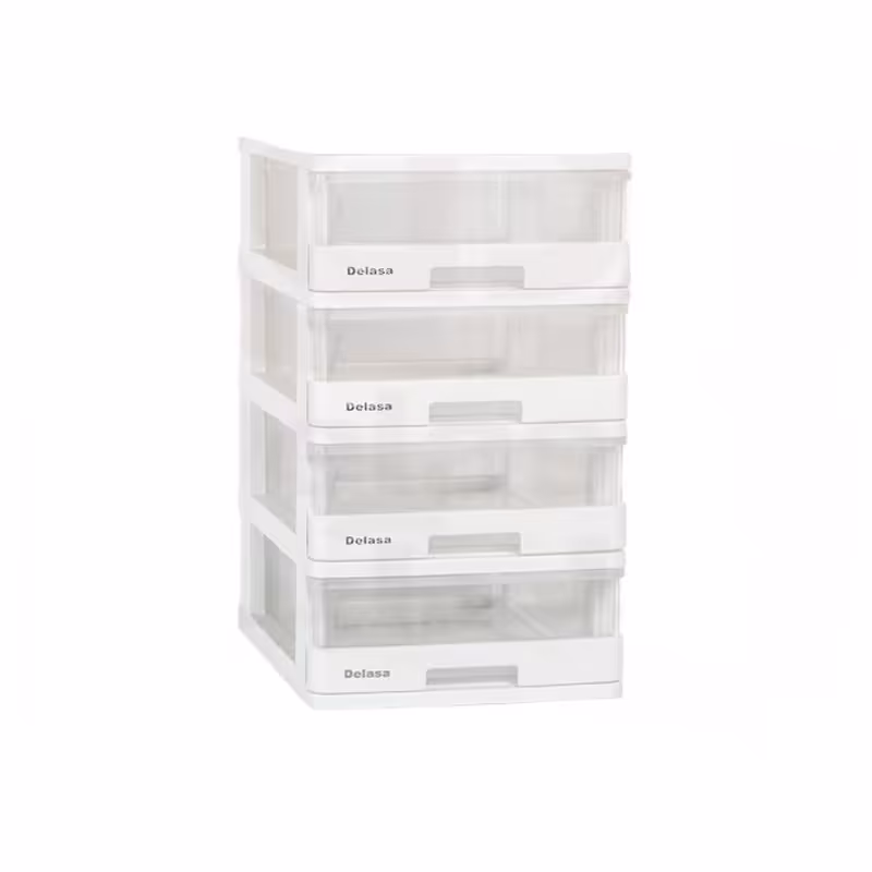 فایل کشویی سایز کوچک مدل دل آسا 4 طبقه شفاف(ارسال پس کرایه و به عهده مشتری)