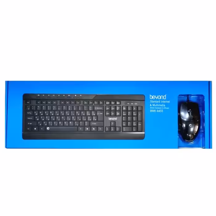 کیبورد و ماوس بیاند مدل Beyond Keyboard Mouse BMK 4455 Black