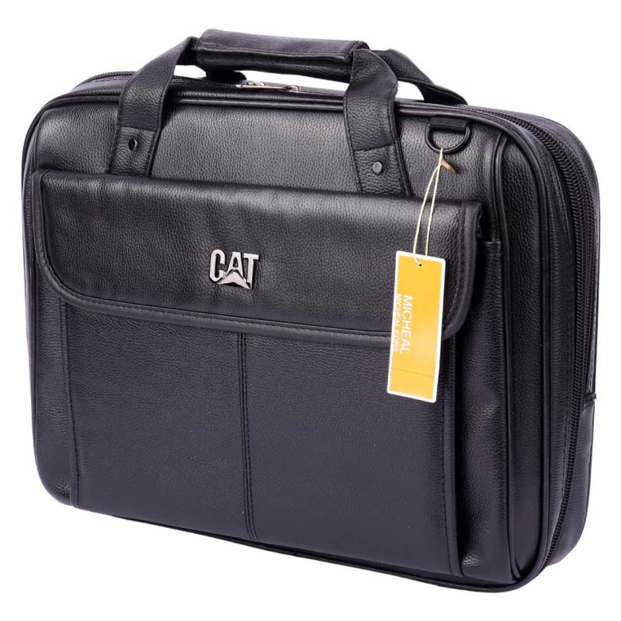 کیف لپ تاپ دوشی چرم مدل Cat B015