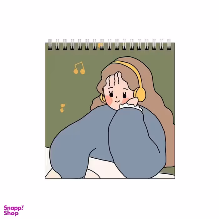 دفتر طراحی بامبیلیپ طرح عاشق موزیک و کتاب کد 1696929