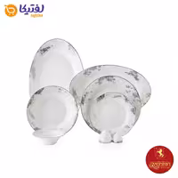 سرویس کلودیا پلاتینی چینی زرین شهرزاد 6 نفره 35 پارچه