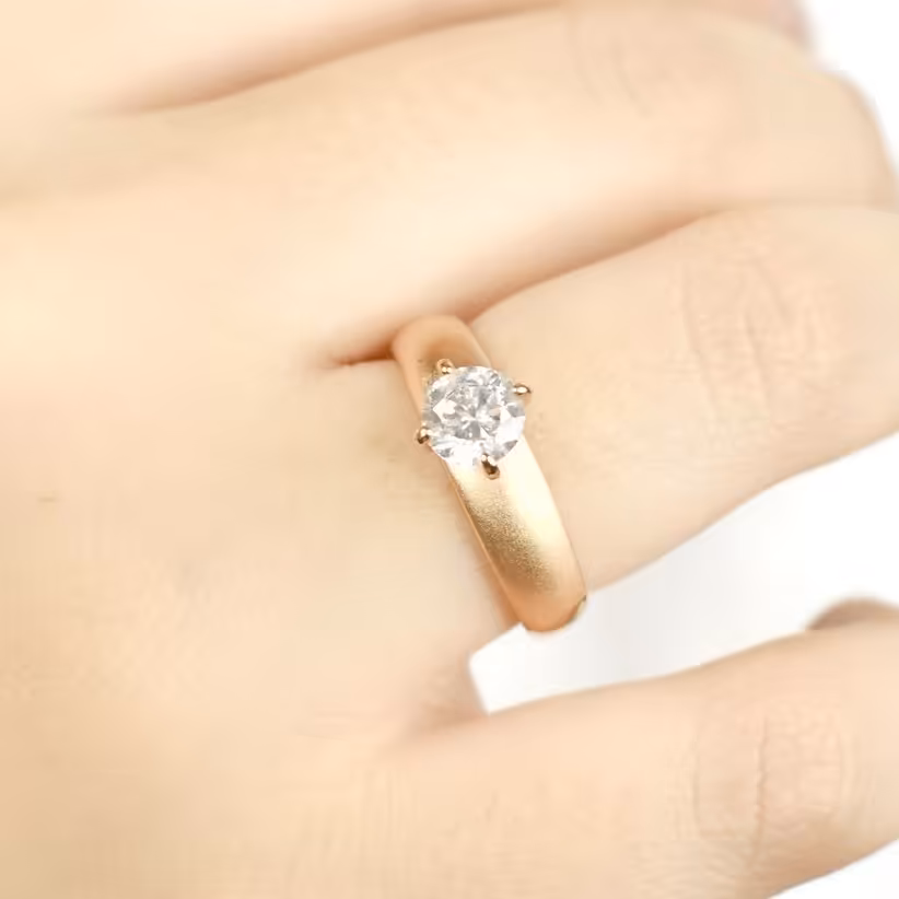 انگشتر برند ژوپینگ نگین الماسی سایز 8 کد 8108