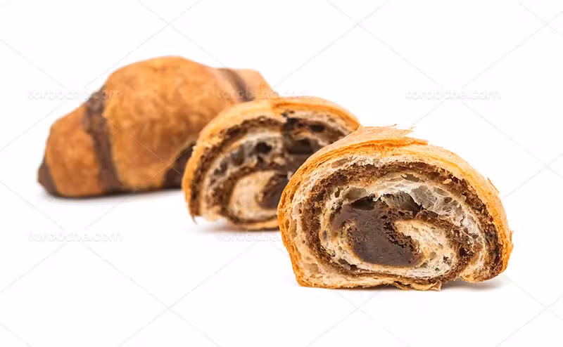 عکس با کیفیت کروسان شکلاتی | گرافیک با طعم تربچه