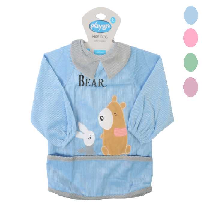 پیشبند آستین دار مخمل کبریتی دخترانه پلی گرو playgro