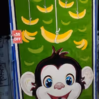 فرش پاتریس  فرش گلیم کودک 400شانه طرح مانکی قالیچه 4متری