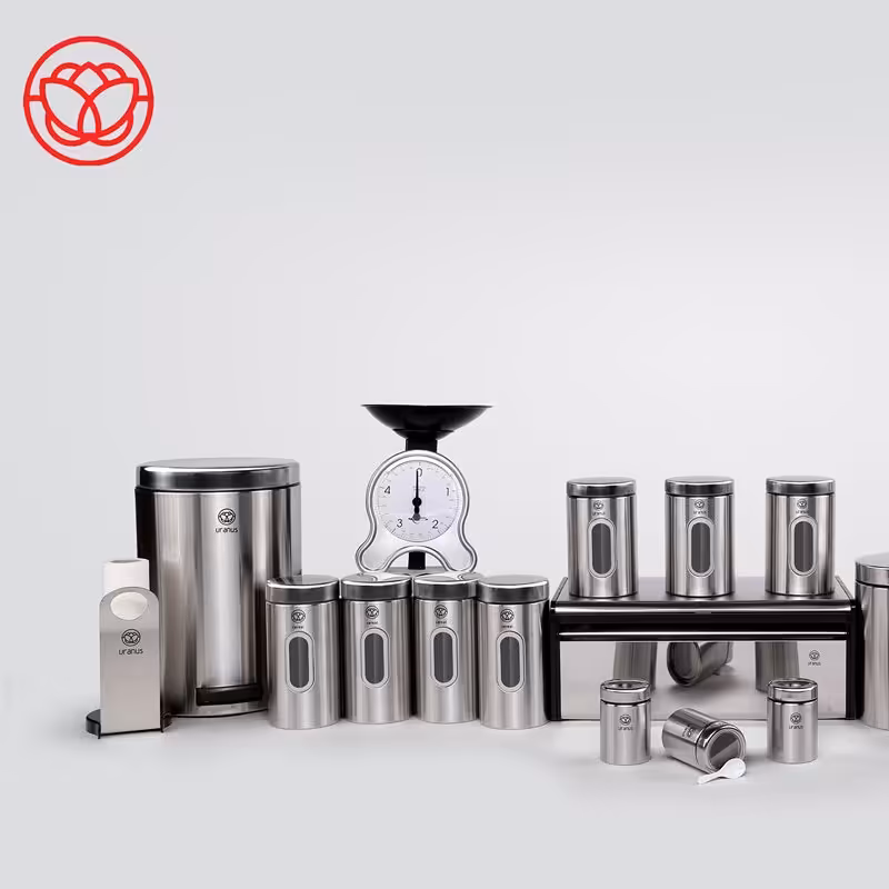 سرویس آشپزخانه استیل با درب استیل اورانوس