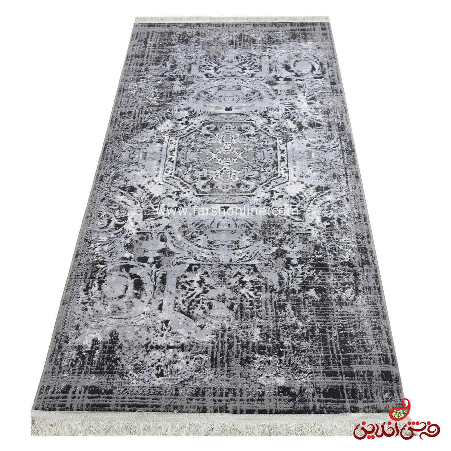 کناره فرش ماشینی وینتیج شاهکار شفق تبریز کد 9218