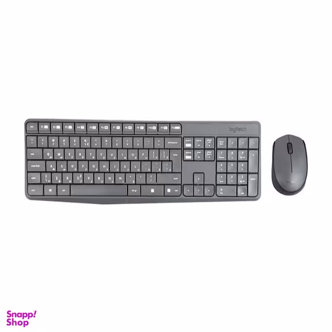 کیبورد و ماوس بی سیم لاجیتک (Logitech) مدل MK235 با حروف فارسی