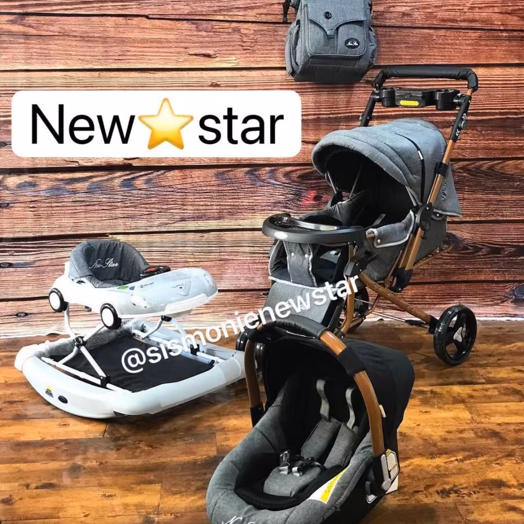 سرویس کالسکه چهار تیکه نیواستار نوزاد 