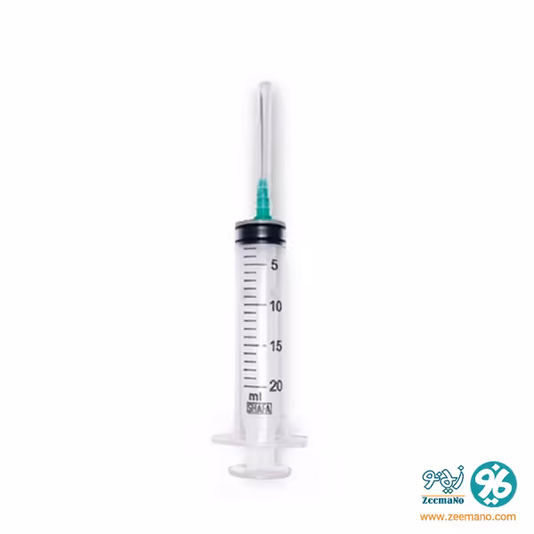 سرنگ سه قطعه فشاری لوئراسلیپ شفا 20 سی سی