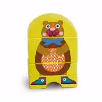 پازل چوبی 4 تکه خرس Oops Easy-Click Chocolat au Lait
