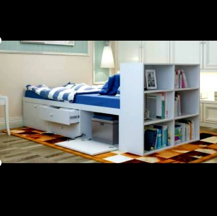 تخت یک نفره کتابخانه ای