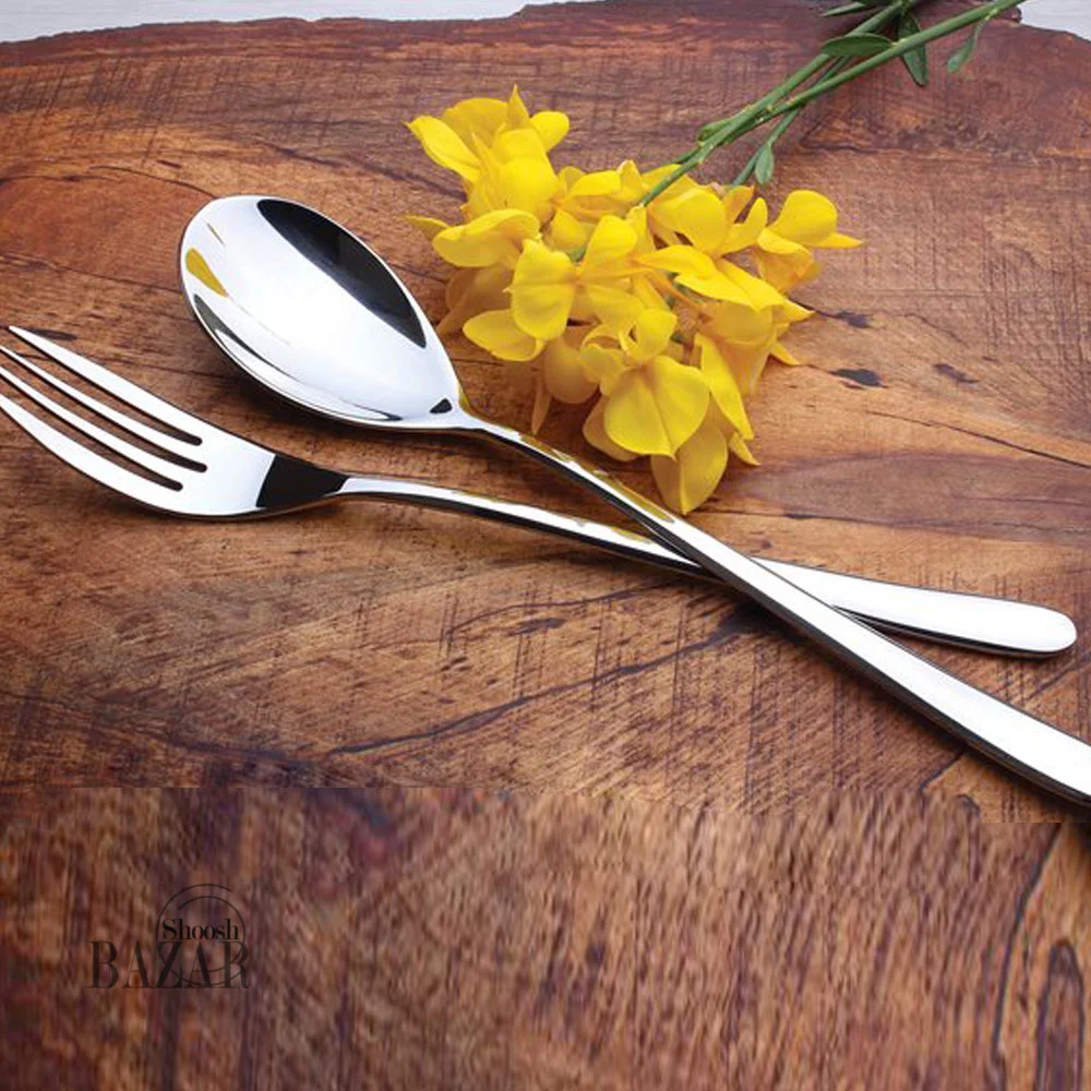 سرویس قاشق و چنگال 72 پارچه برند ام جی اس MGS کد کالا DF020-DF050-DF004-DF051-DF005-DF043-DF045-DF007-DF008