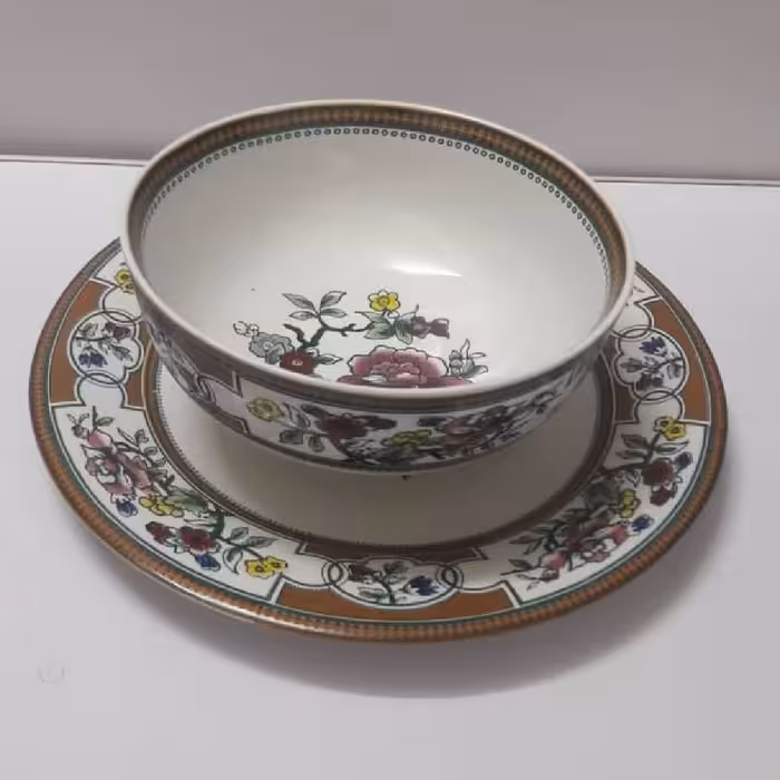 کاسه بشقاب کشمیری طرح جدید مناسب برای دکوری وپذیرایی(ارسال رایگان)