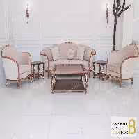 ست مبلمان نئوکلاسیک 8 نفره لورنزو و کاناپه چستر جورجیا