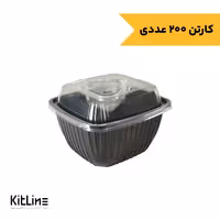 ظرف یکبار مصرف پلی پروپیلن همراه در شفاف و سس کاپ مثلثی M800 مهرپارسا (کارتن 200 عددی)