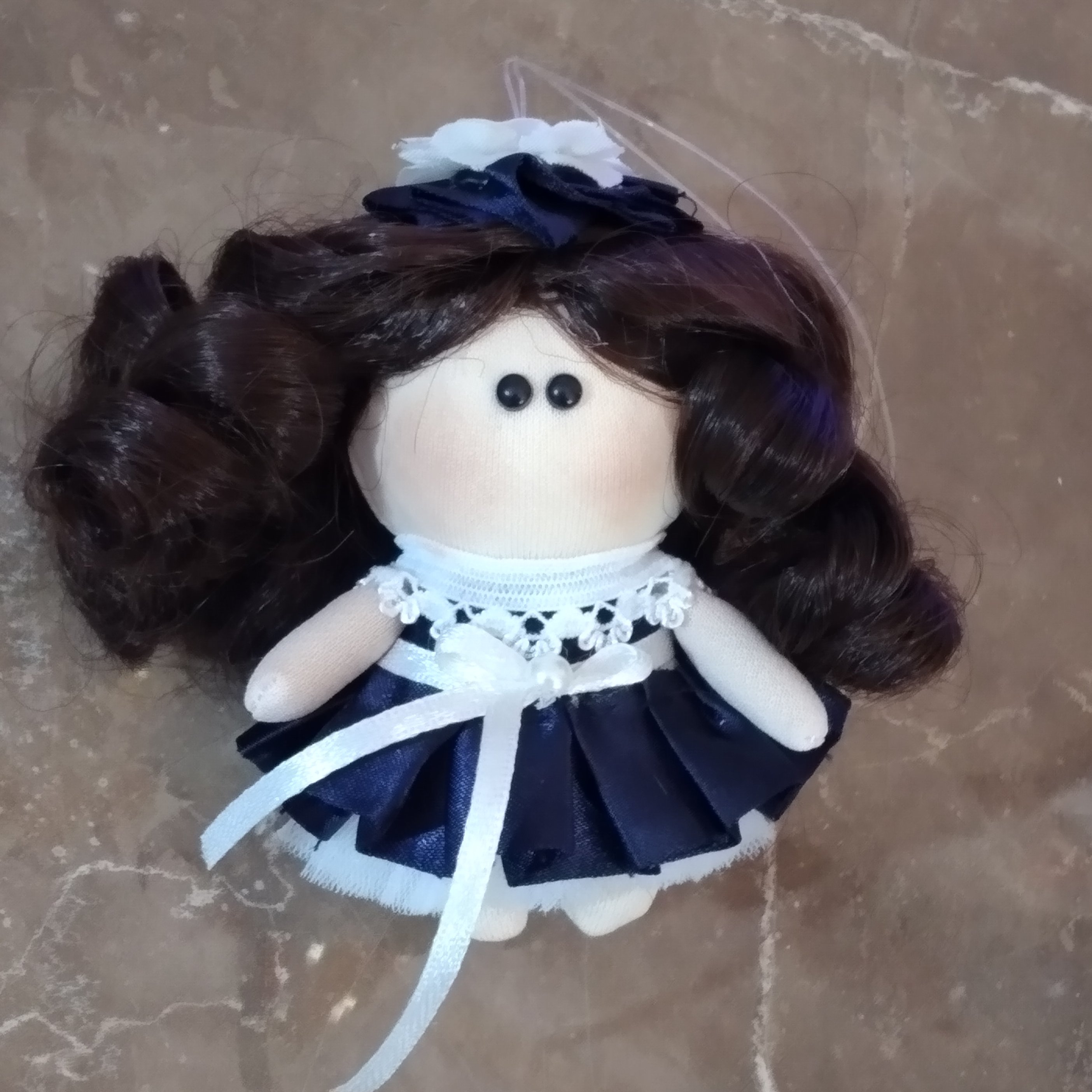 عروسک روسی دختر موفرفری آویز کلید جا سوئیچی