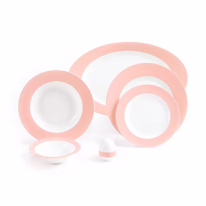 سرویس چینی زرین 6 نفره غذاخوری ماربل (28 پارچه)