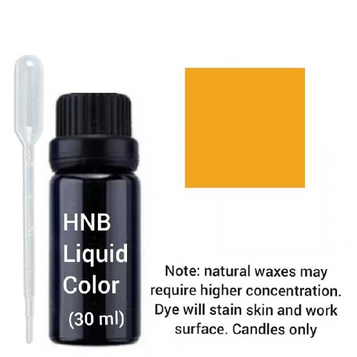 رنگ شمع مایع پرتقالی با قطره چکان