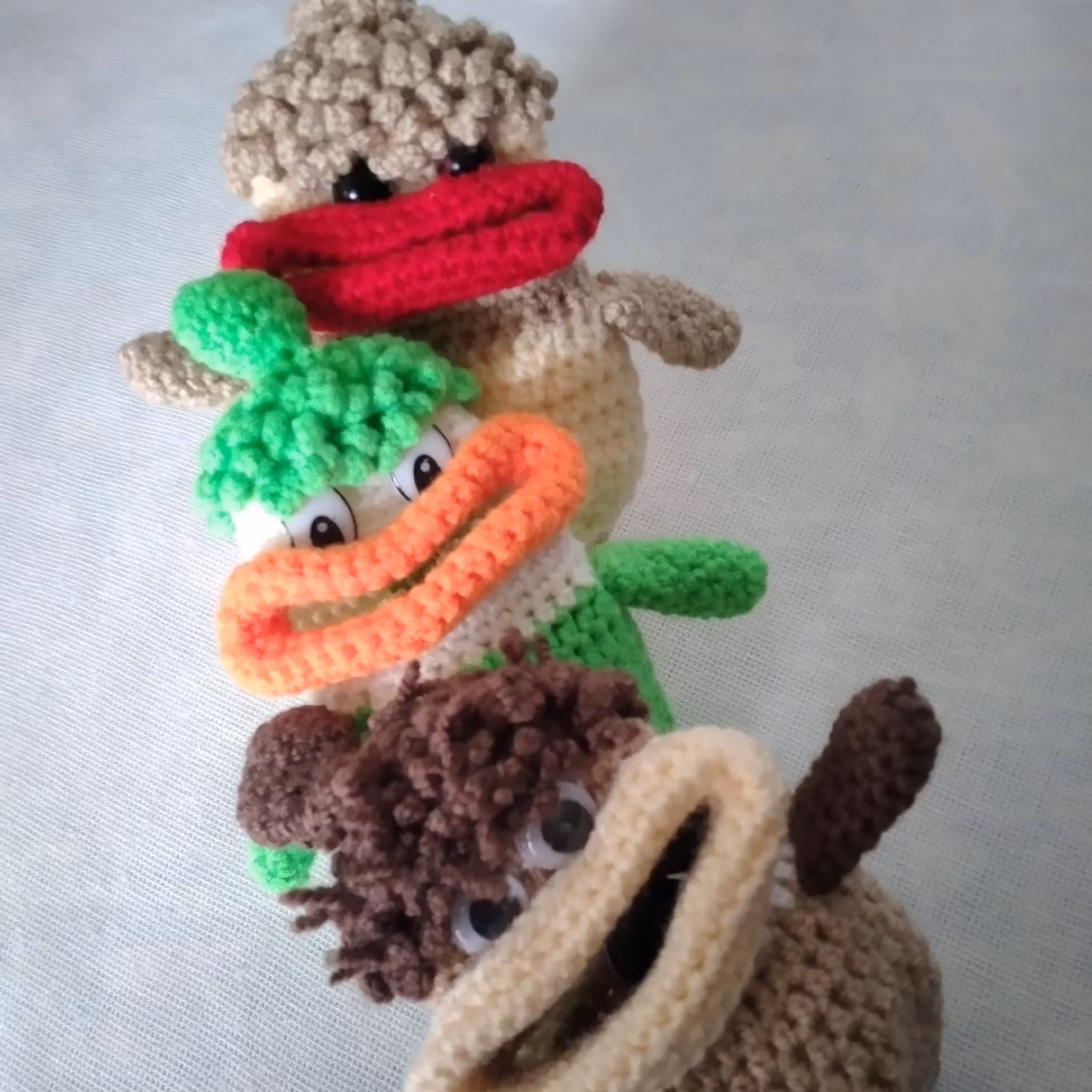 جاکلیدی عروسکی بامزه برای استفاده جای کلید و هندزفری قابل سفارش در ترکیب رنگی دلخواه