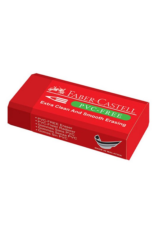 پاک کن کوچک pvc free قرمز فابر کاستل faber castell