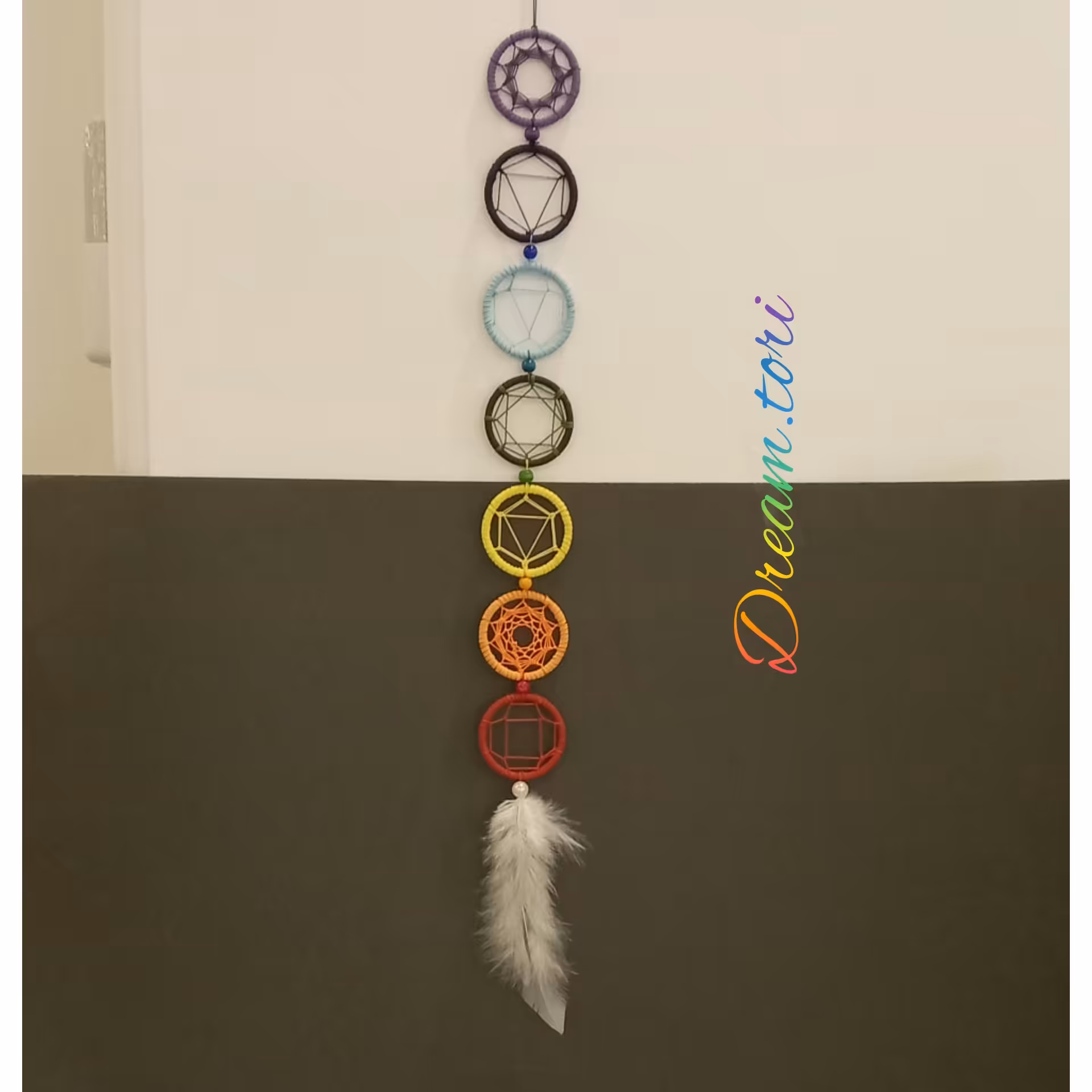 دریم کچر دیوارکوب هفت رنگ  قطر حلقه 5 سانت