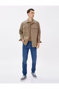 شلوار جین آبی مردانه Skinny Fit Michael Jean Koton
