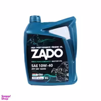 روغن موتور خودرو زادو مدل SAE 10W-40-SM حجم 5 لیتر