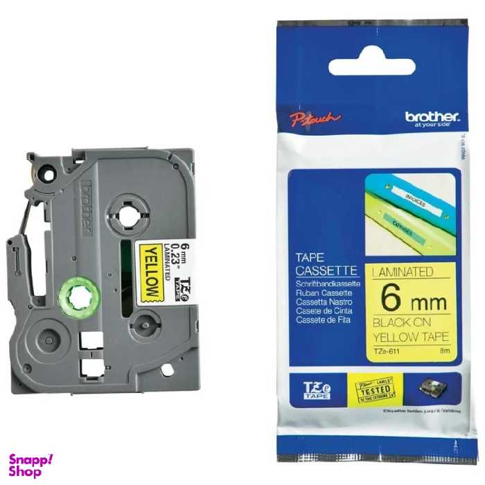 برچسب پرینتر لیبل زن برادر مدل TZe-611