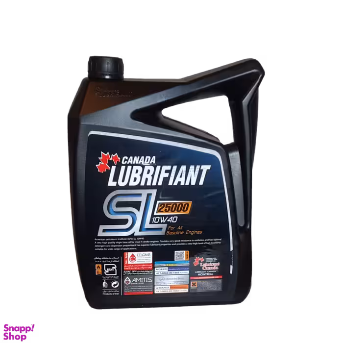 روغن موتور لوبریفنت کانادا 25000 گرید SL10_40 حجم 4.5 لیتر