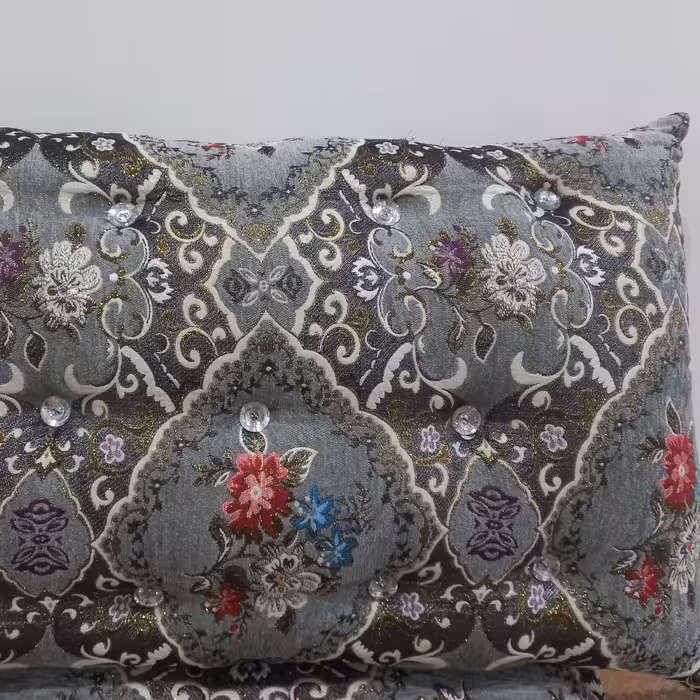 پشتی سنتی با پارچه شانلی درجه یک باوزن تقریبی 5کیلو  