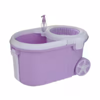 ست سطل و زمین شوی شایلین تی چرخشی بدون پدال طی شایلین  رنگ سبز چمنی