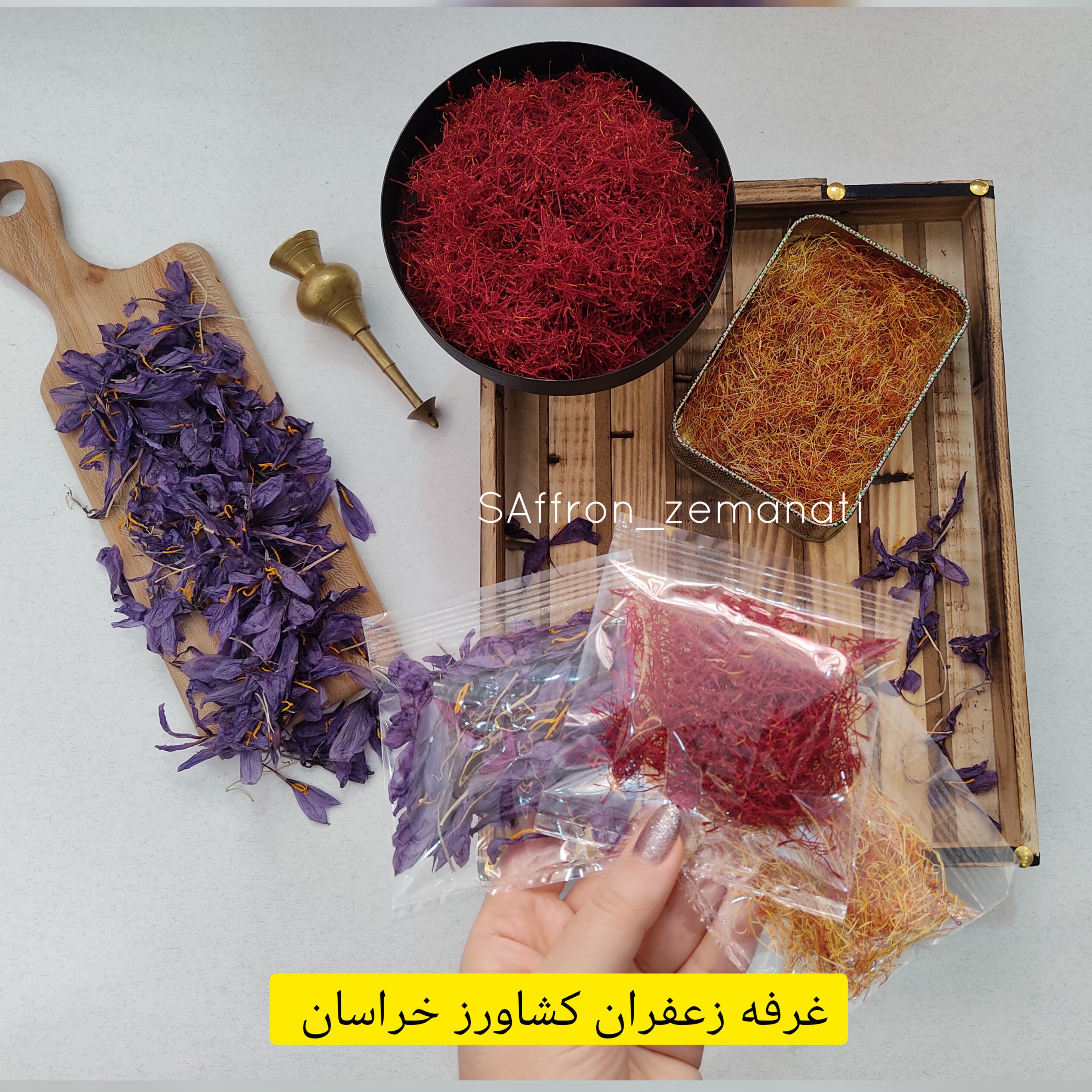 1مثقال زعفران سرگل درجه یک تازه تازه
