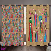 پرده رنس مدل C32-50157 سایز 190x140 سانتی متر