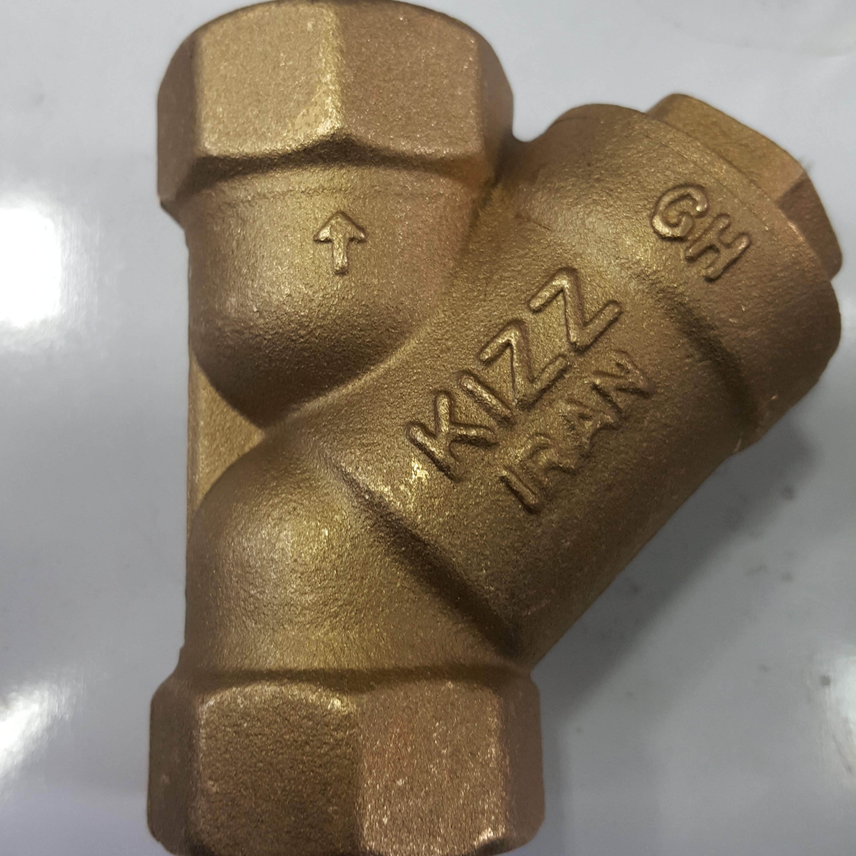 شیر صافی برنجی برند کیز ایران kizz iran سایز 1 اینچ (پس کرایه)