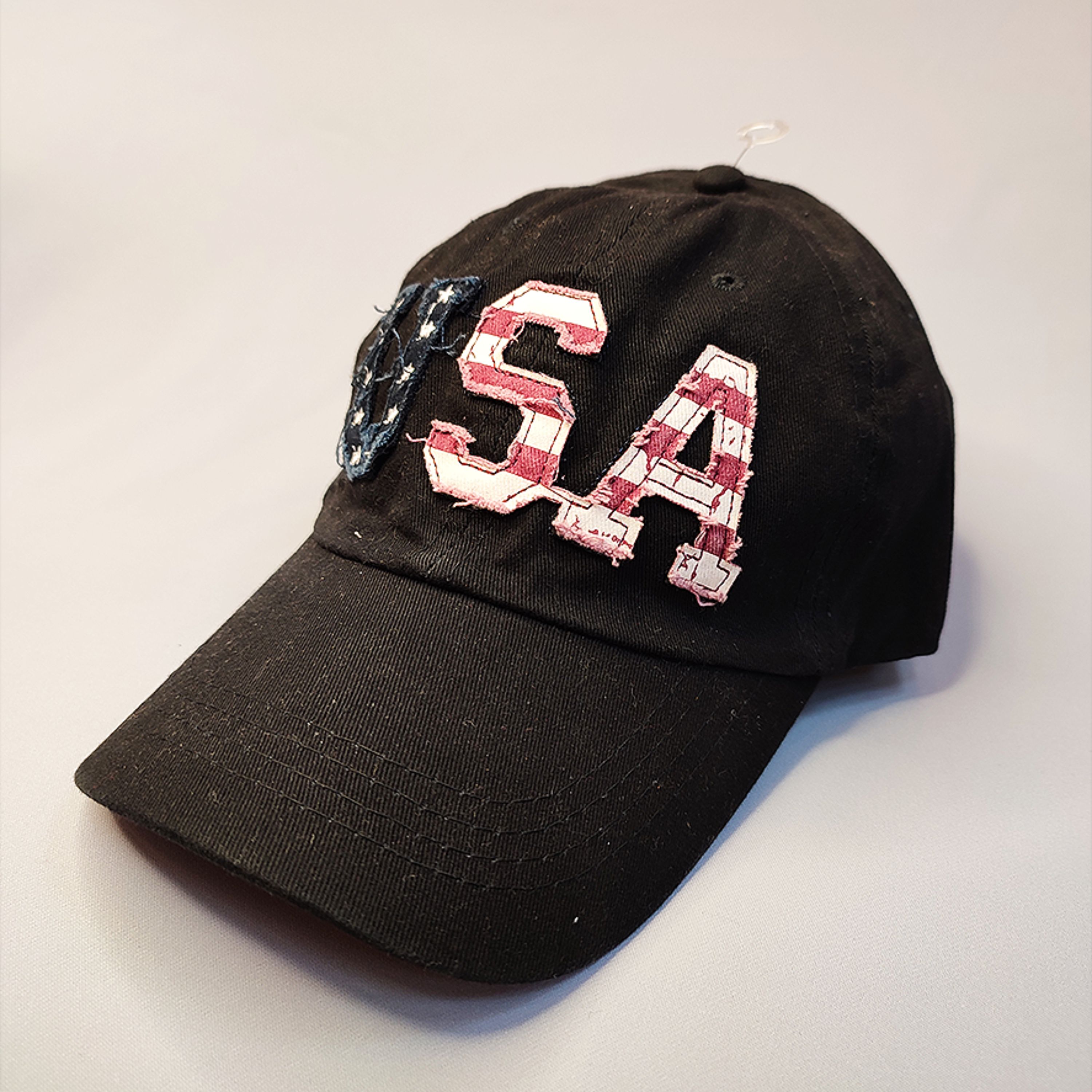 کلاه جین مشکی طرح USA کد 9049