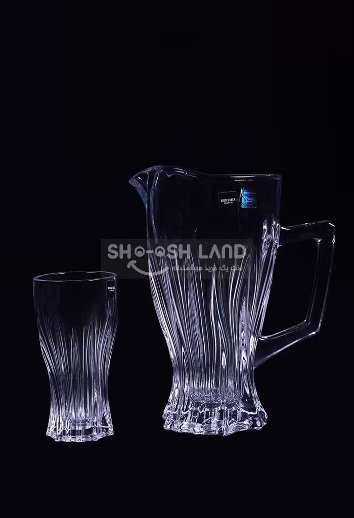 پارچ و لیوان کریستال بوهیا