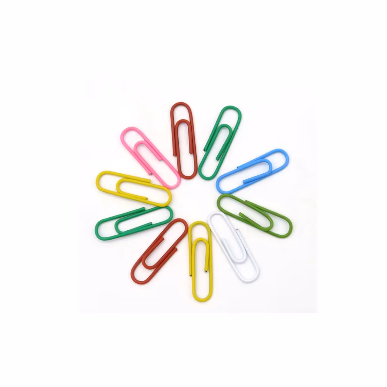 گیره کاغذ A4 بسته 100 عددی چند رنگ