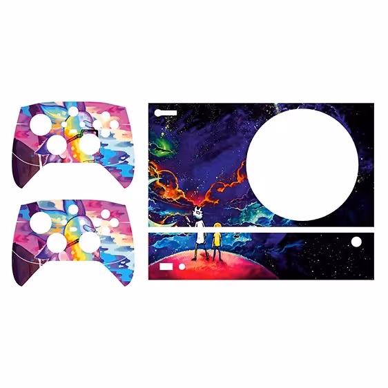 اسکین(برچسب)Xbox series s-طرحRick Morty-کد2-سفارشی