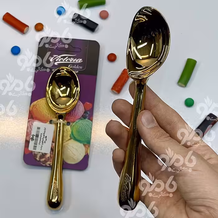 اسکوپ بستنی استیل ویکتوریا طلایی