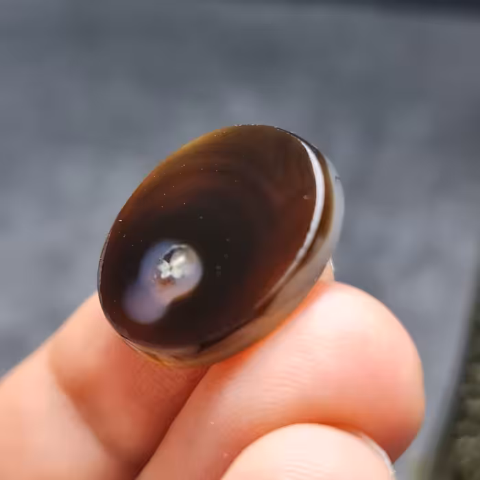  نگین فوق العاده زیبای سنگ صد درصد طبیعی عقیق خاص اصل خراسانی 
کد 27559