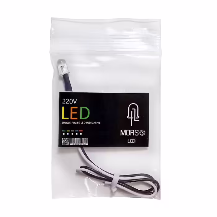 چراغ سیگنال LED ال ای دی 220 ولت ماکت سازی رنگ بنفش 5 میل مجموعه 10عددی برند مورس