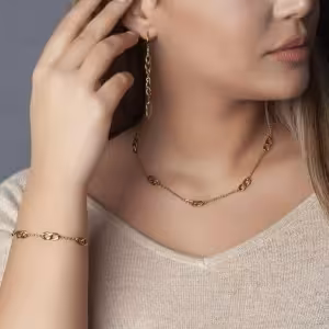 ست کارتیر استیل ظریف با انگشتر ست